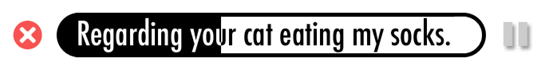 Regarding your cat eating my socks