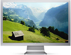 a very large flat panel
