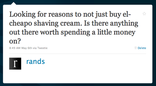 About Shaving Cream